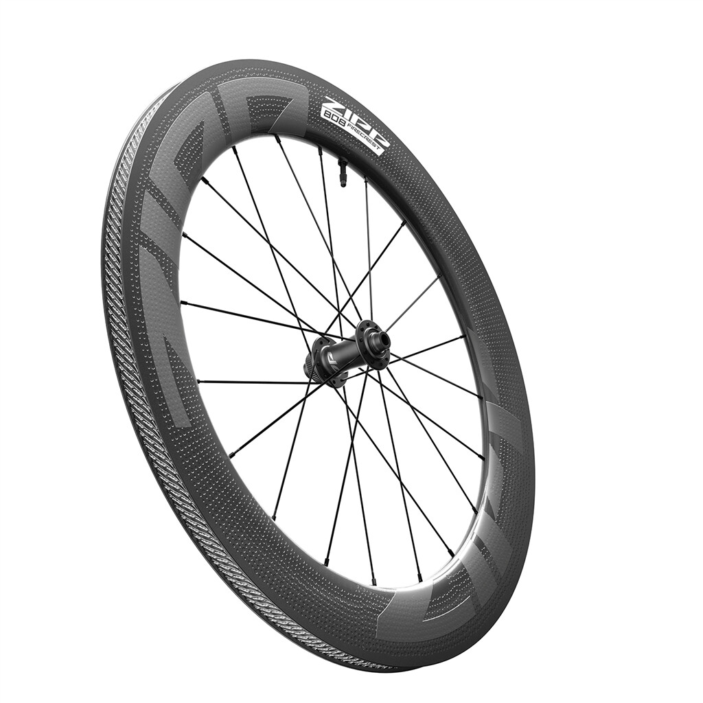 Zipp - 808 Firecrest Tubeless Disc-Brake Front Wheel - black carbon - 700C/'12X100