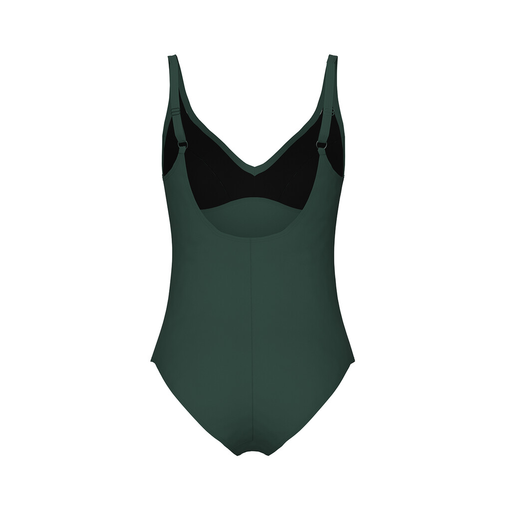 Arena - W Arena Swimsuit Victoria U Back Solid - dark sage