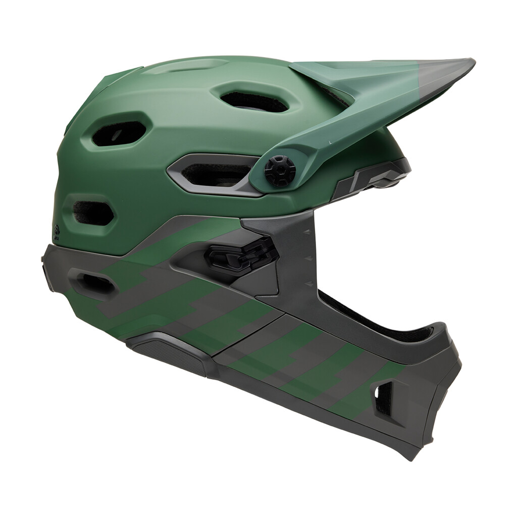 Bell - Super DH Spherical MIPS Helmet - matte green/gray rumble