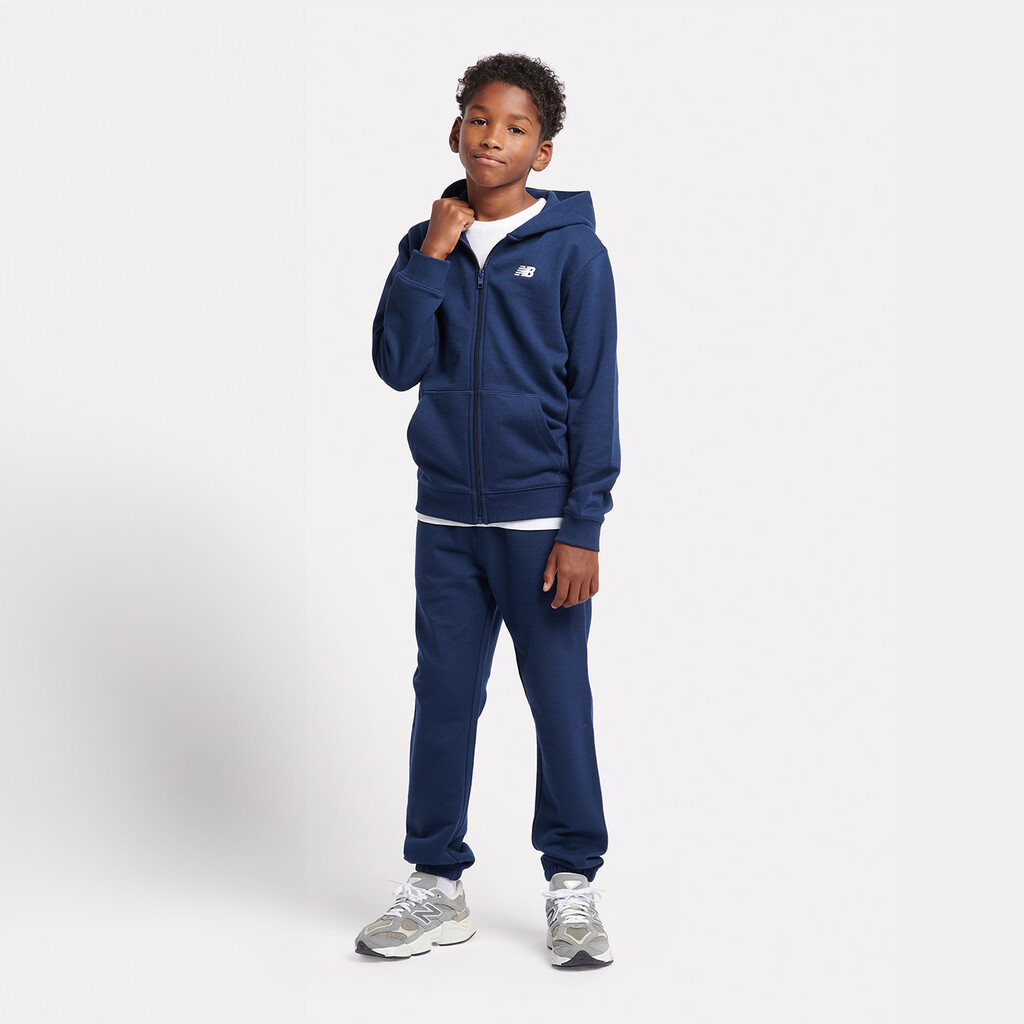 New Balance - B New Balance French Terry Small Logo FZ Hoodie - nb navy