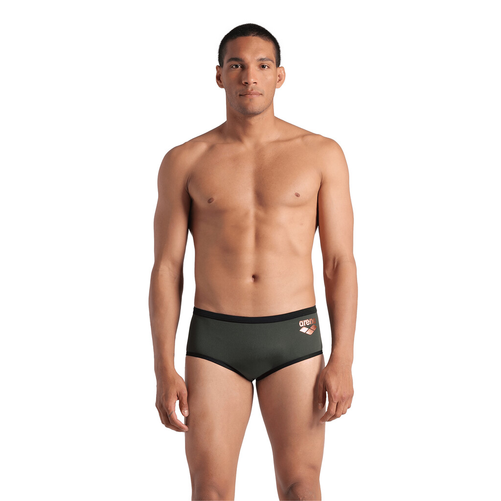 Arena - M Arena One Low Waist Short Big Logo - dark sage/black