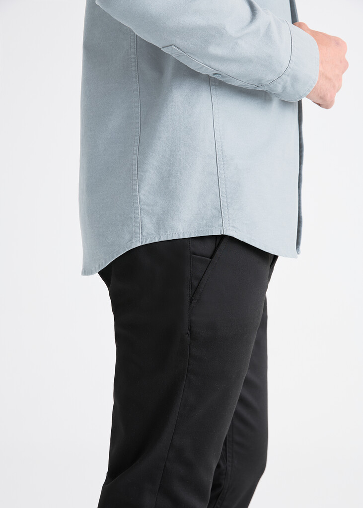 Performance Stretch Button Down - Fog Blue