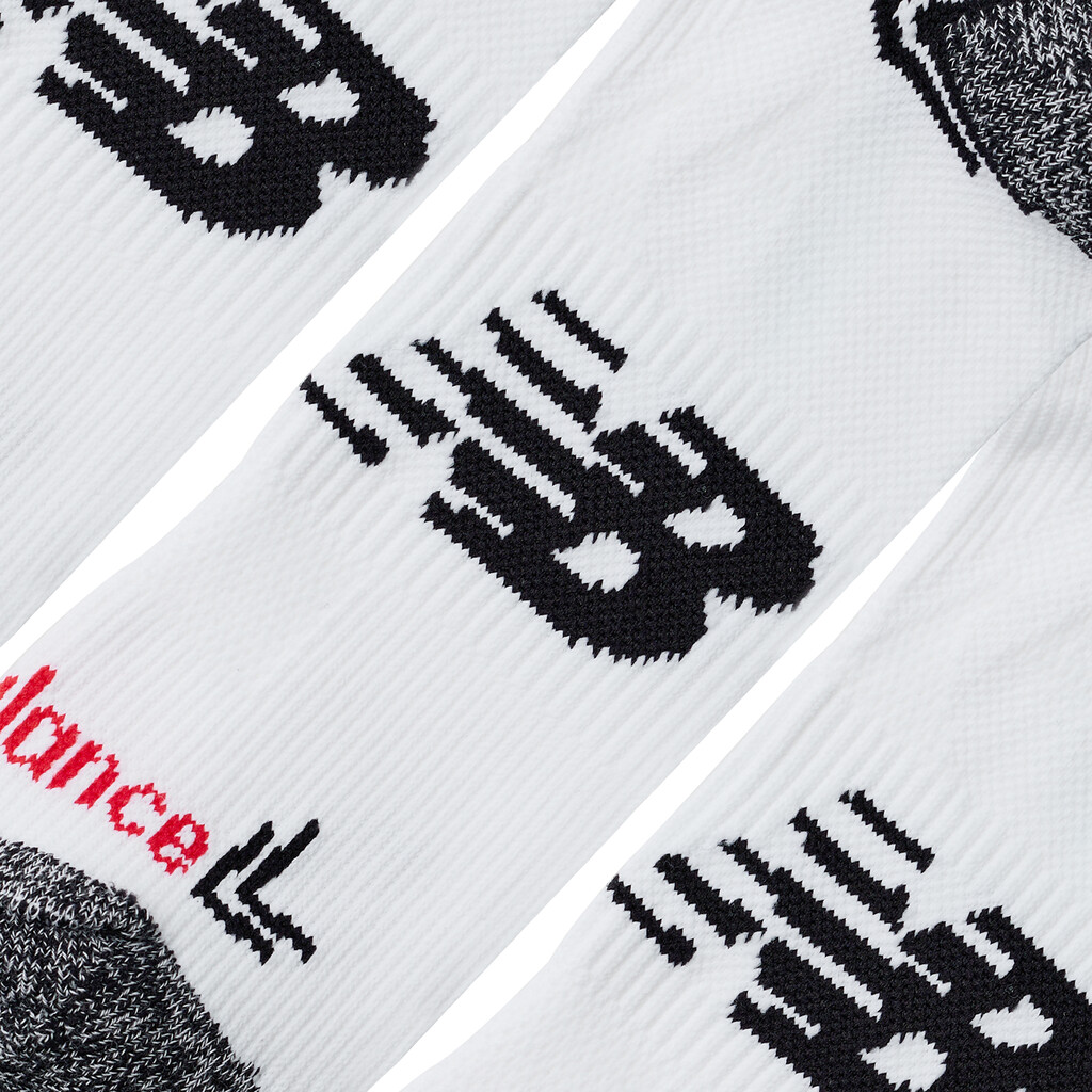 New Balance - No Show Run Socks 3 Pack - white