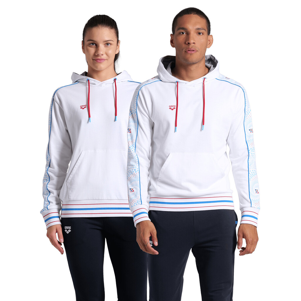 Arena - Arena Fireflow Hooded Sweat Inserts - white/white multi