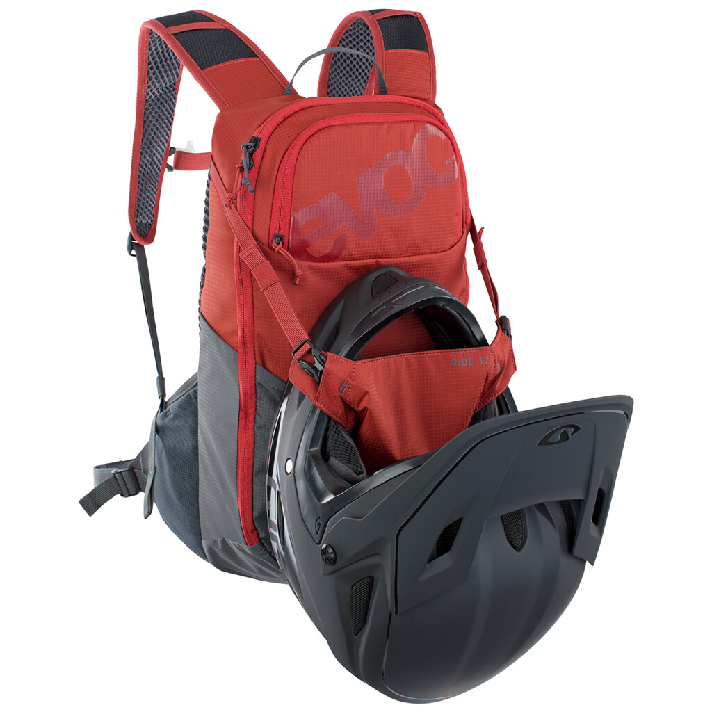 Evoc - Ride 12L Backpack - chili red/carbon grey