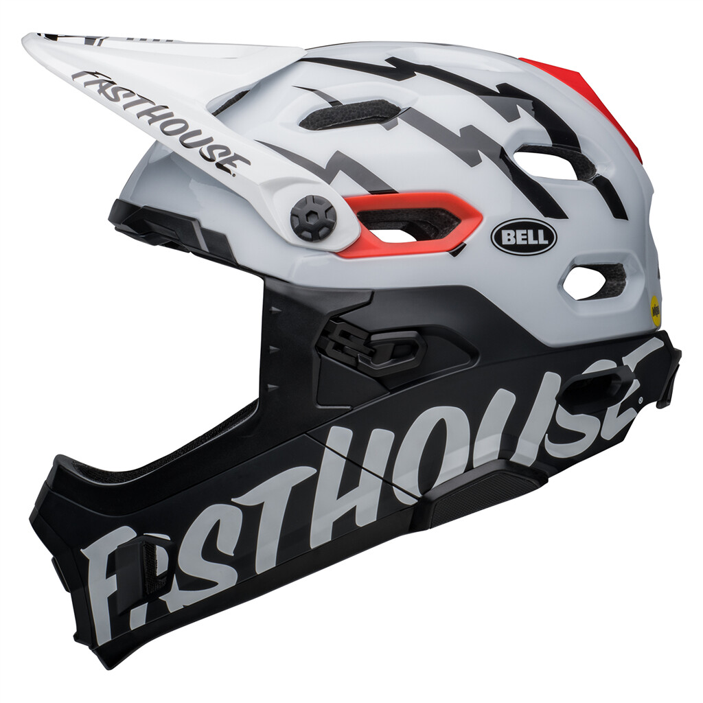 Bell - Super DH Spherical MIPS Helmet - m/g white/black fasthouse