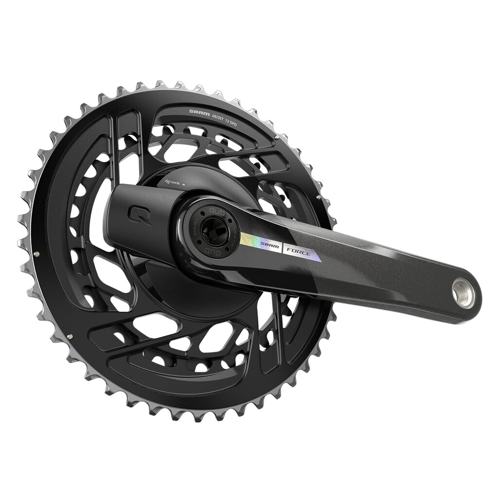 Quarq - MY23 Power Meter Crankset Spider Force AXS 2x DUB - black/iridescent