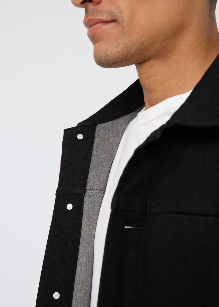 DU/ER - Tech Fleece Denim Jacket - Black - black