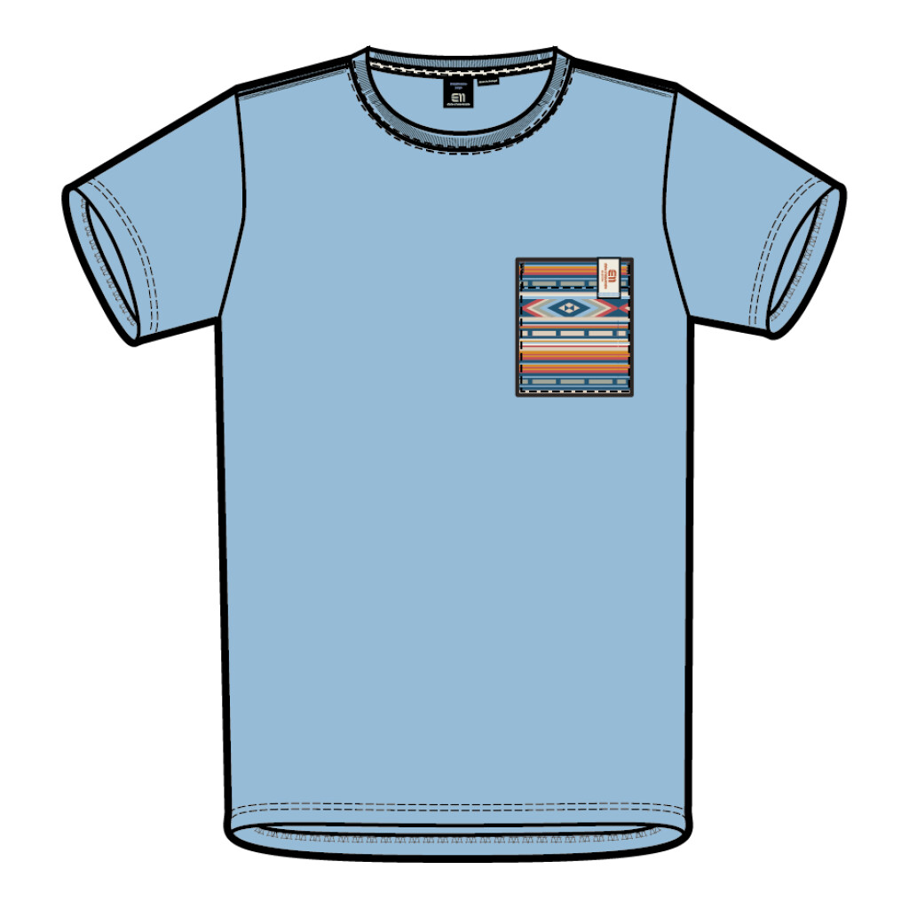 Elevenate - M Costa Tee  - Blue Breeze