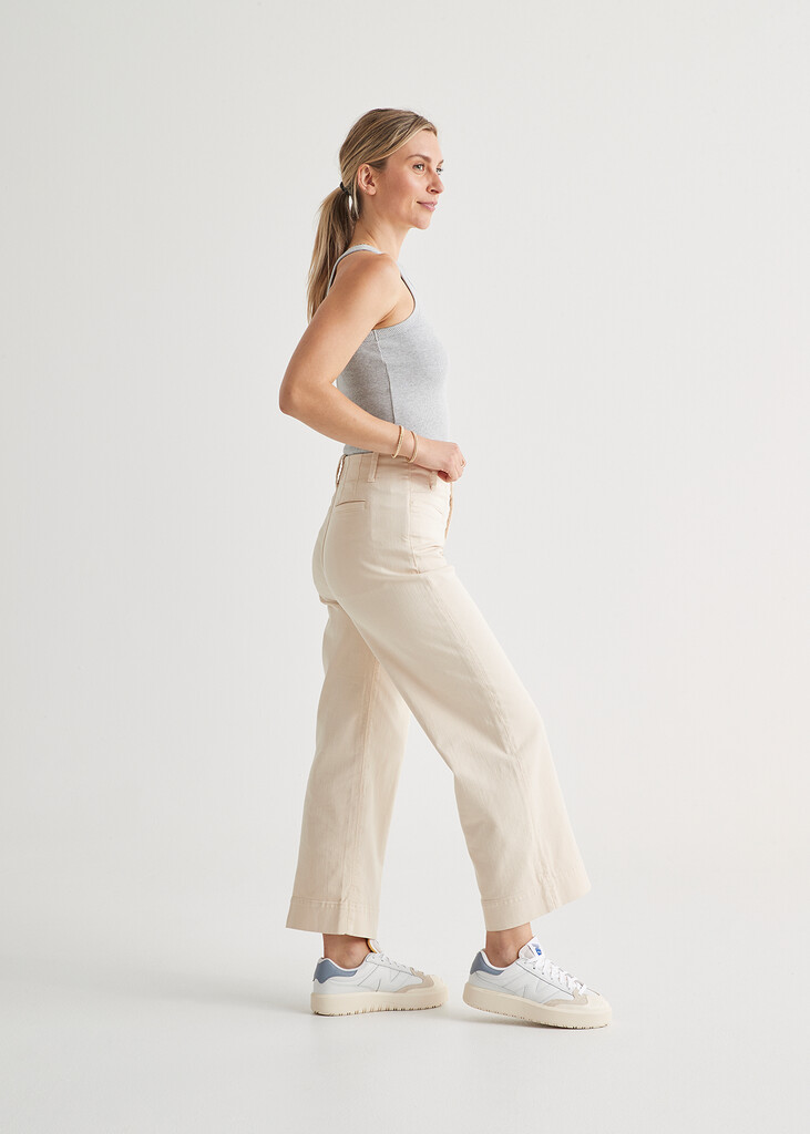 DU/ER - W LuxTwill High Rise Trouser - ecru