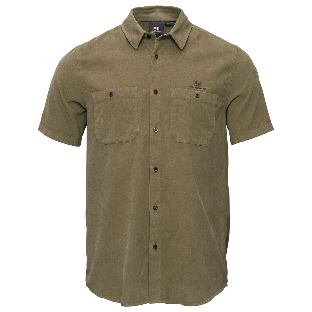 Elevenate - M Estate Cord Shirt  - mustard brown