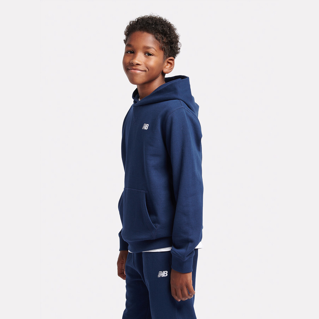 New Balance - B New Balance French Terry Small Logo Hoodie - nb navy