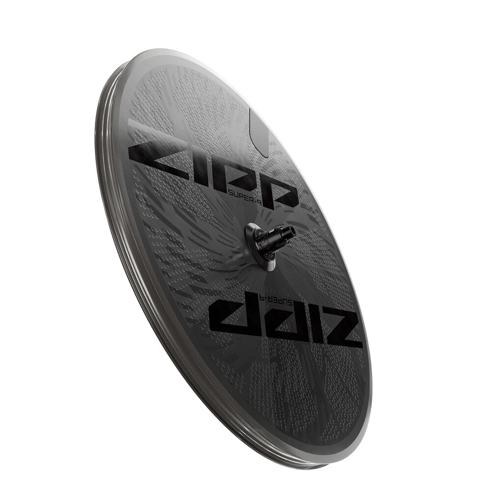 Zipp - Super-9 Carbon Tubeless Disc-Brake Rear Wheel Hookless - black carbon