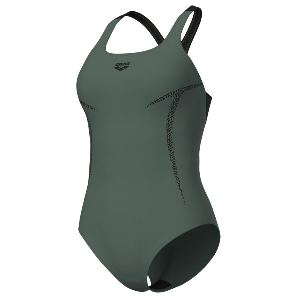 Arena - W Arena Pro_File Swim Pro Back Graphic - sage/black