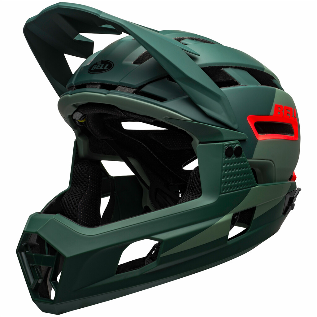 Bell - Super AIR R Spherical MIPS Helmet - matte/gloss green/infrared