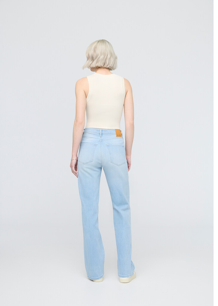 DU/ER - W Performance Denim PLUS High Rise Straight - Sun Faded Blue - sun faded blue