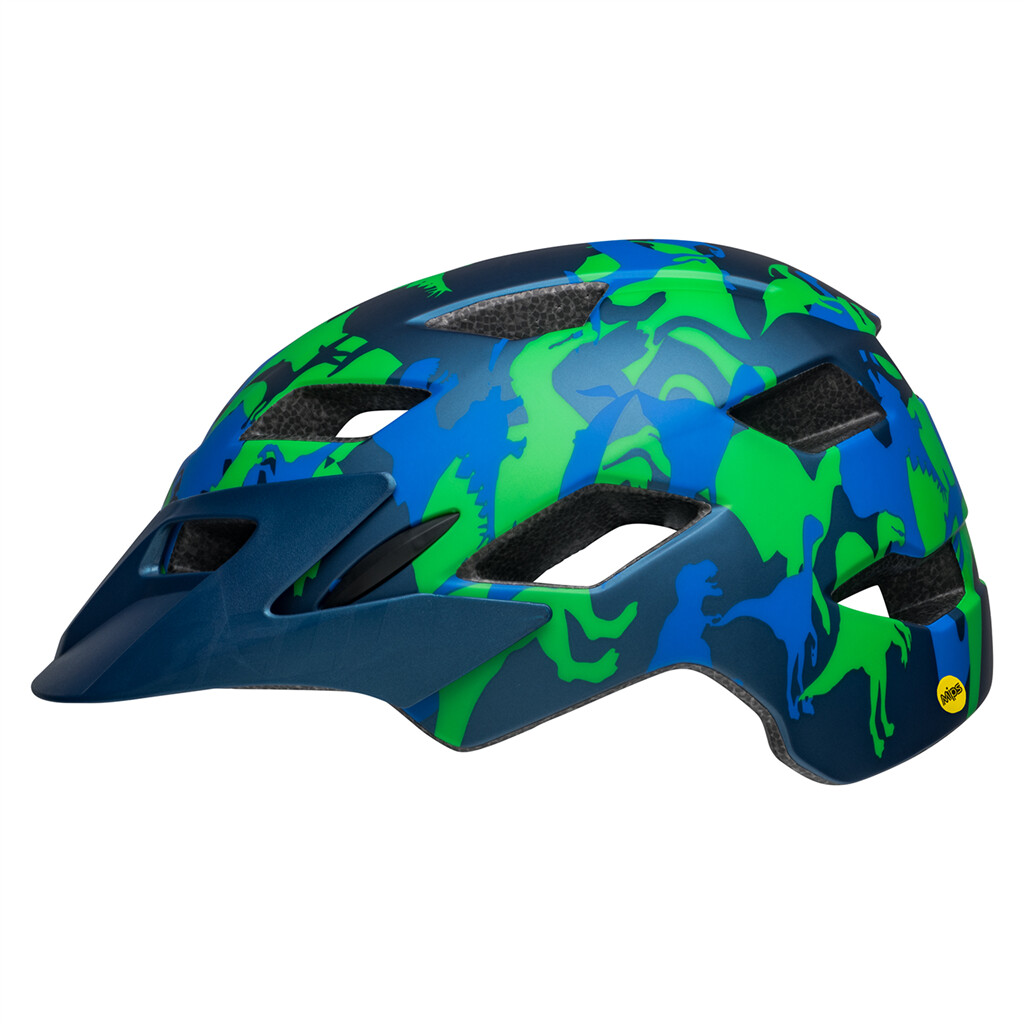 Bell - Sidetrack Youth MIPS Helmet - matte blue camosaurus