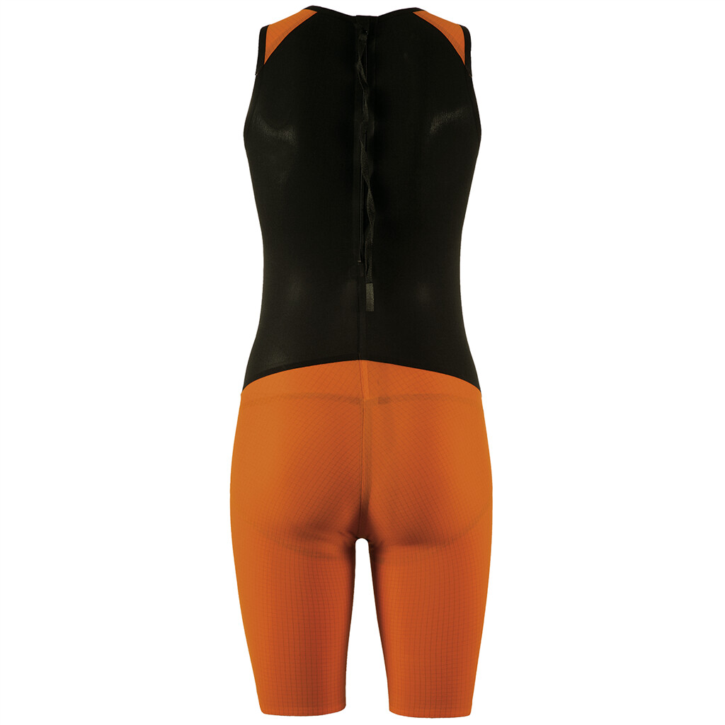 Arena - W Tri Suit Carbon-Pro Back Zipper - fluo orange/black