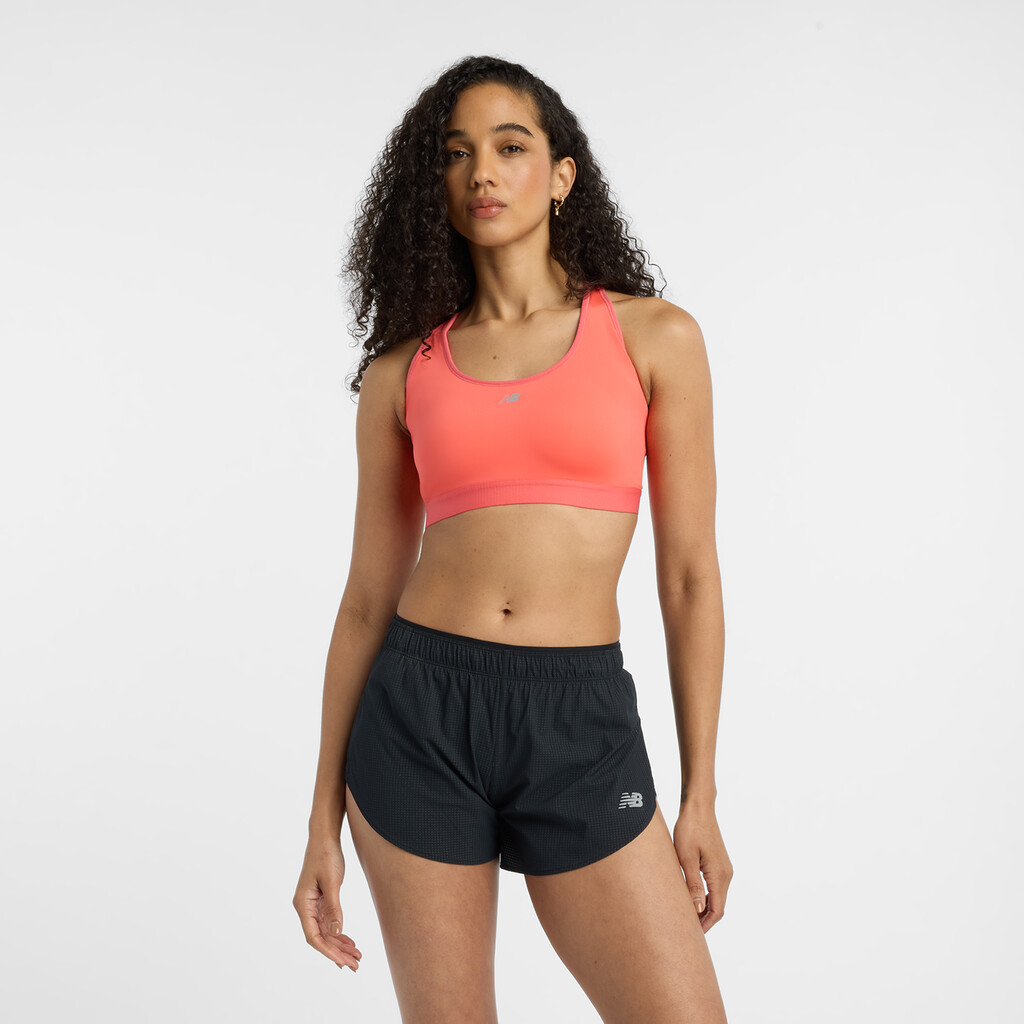 New Balance - W NB Essential Run Bra - drift red