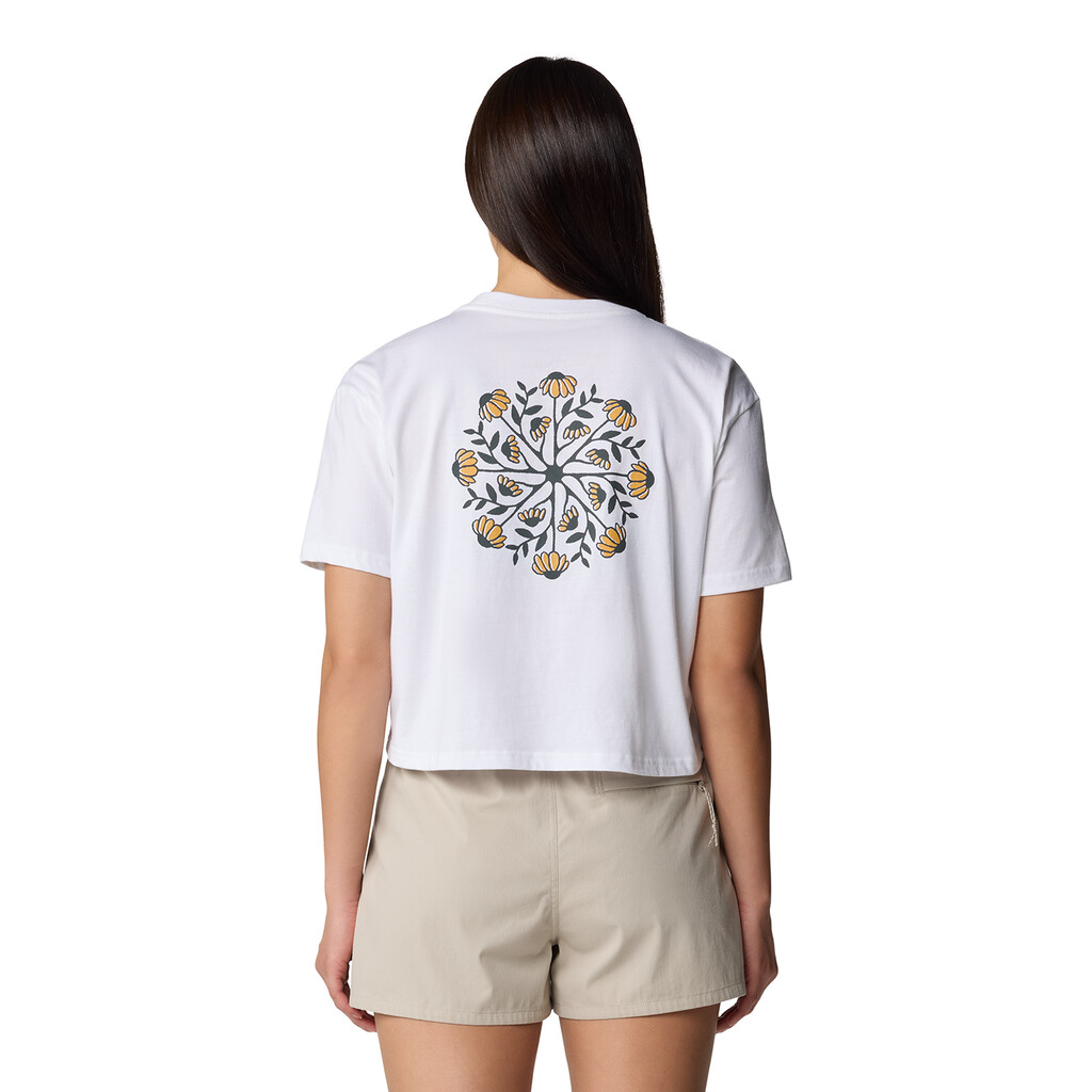 Mountain Hardwear - W Seek Floral Boxy Crop Short Sleeve - white 100