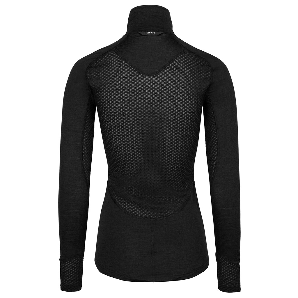 Johaug - Lithe Tech-Wool Half Zip - black