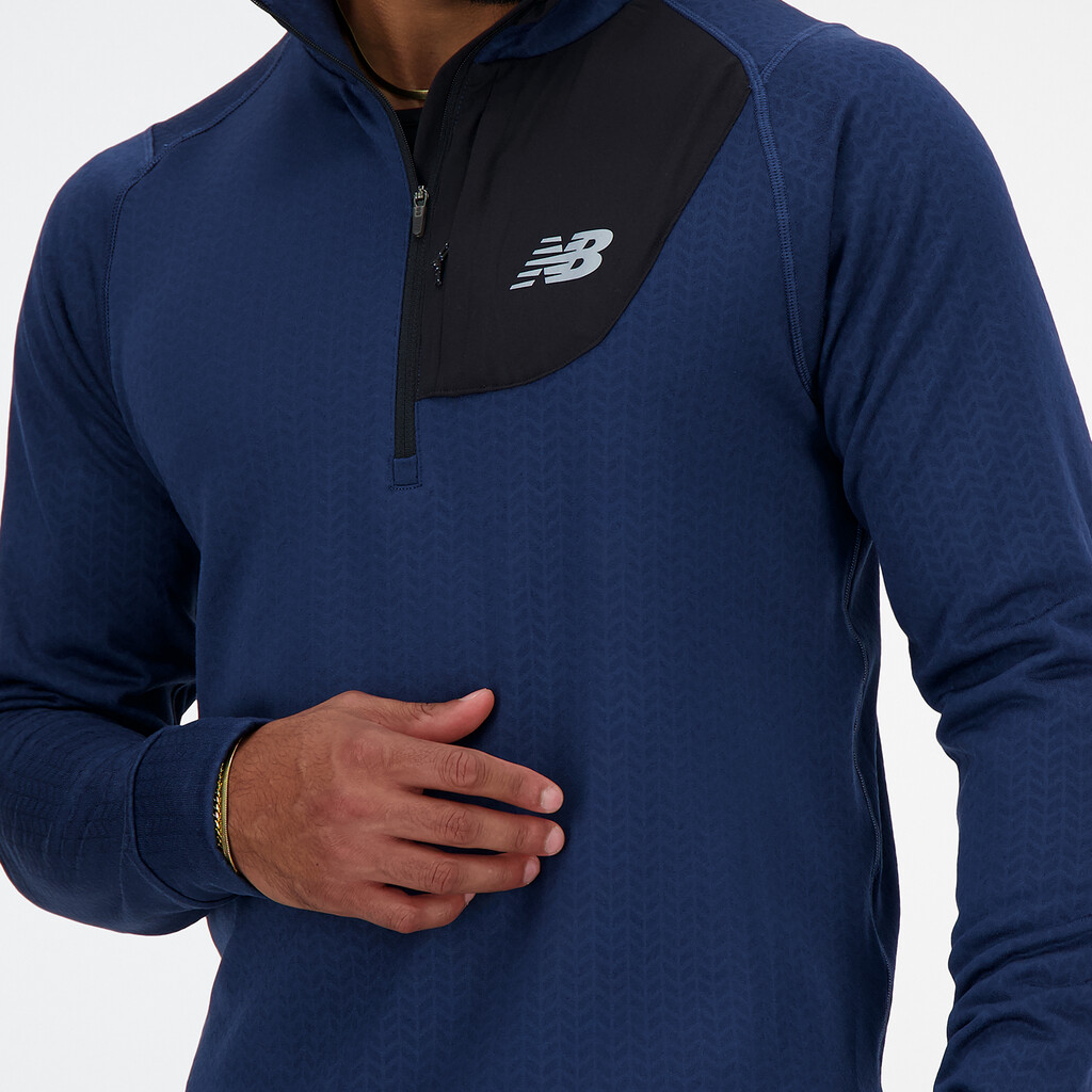 New Balance - NB Heat Grid Half Zip - nb navy