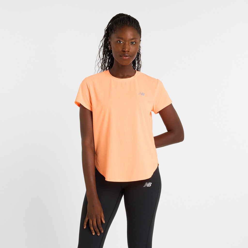 New Balance - W Race Day Ultra Light T-Shirt - hot mango