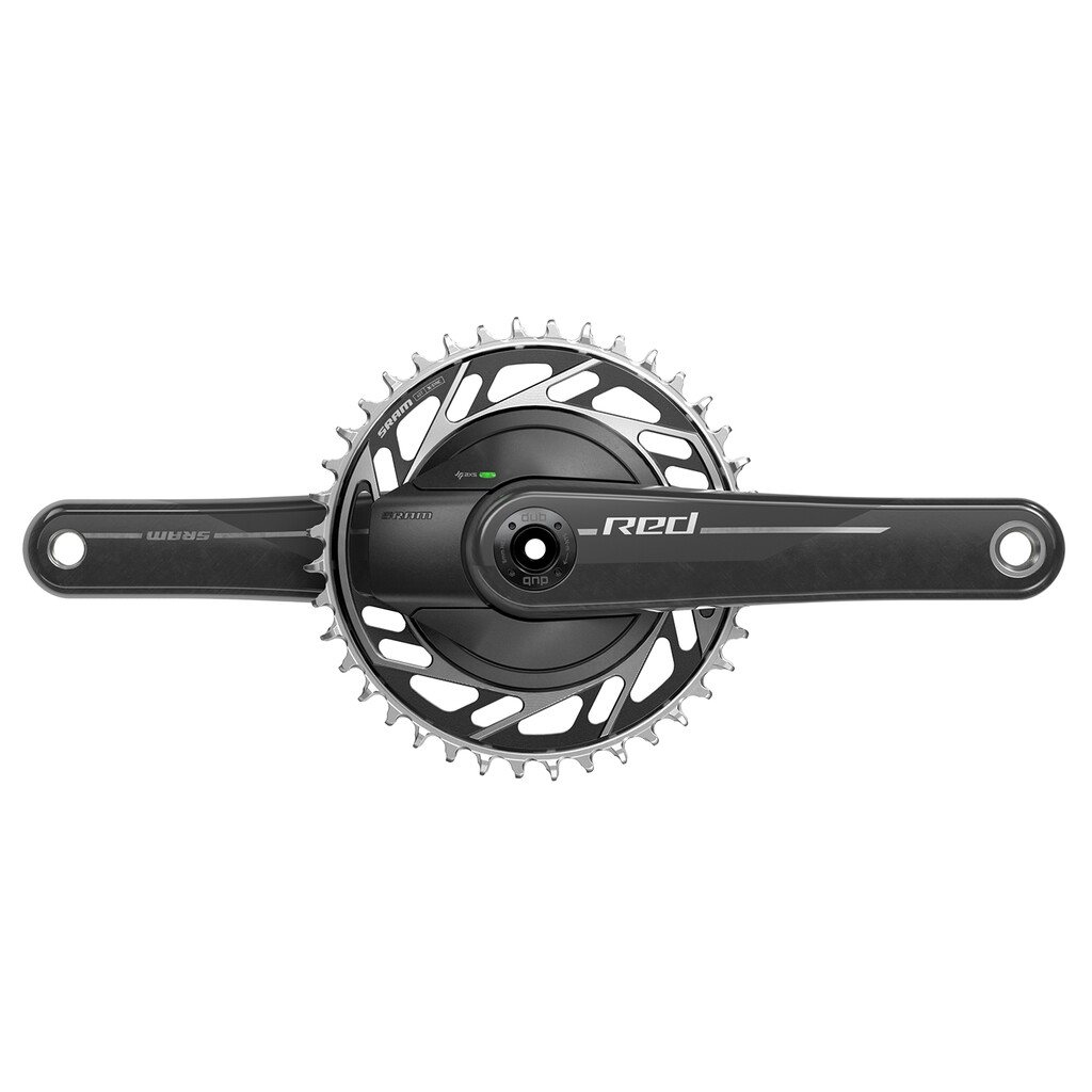 Quarq - MY24 Power Meter Crankset Red XPLR AXS 1xWide DUB	 - natural carbon