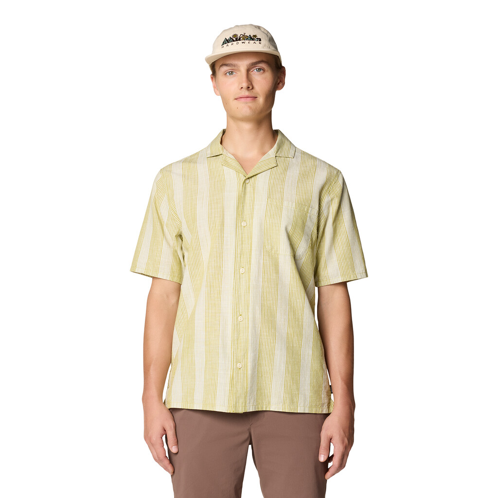 Mountain Hardwear - M Cottonwood™ Camp Lite Short Sleeve Shirt - moon moss strata stripe 354