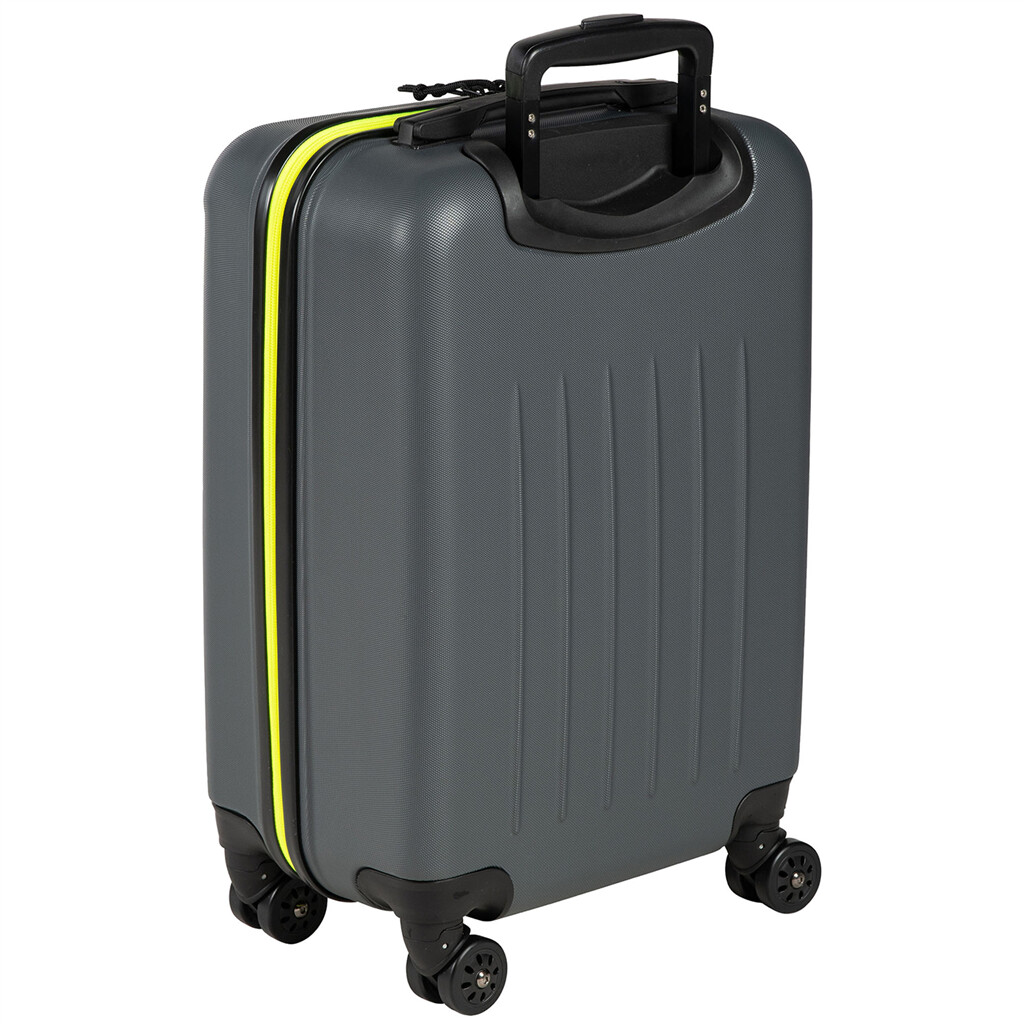 Arena - Hard Shell Cabin Trolley - dark smoke/neon yellow