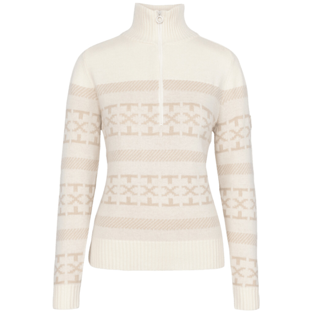 Johaug - Dalsbygda Woolmix Halfzip Sweater - tofu white