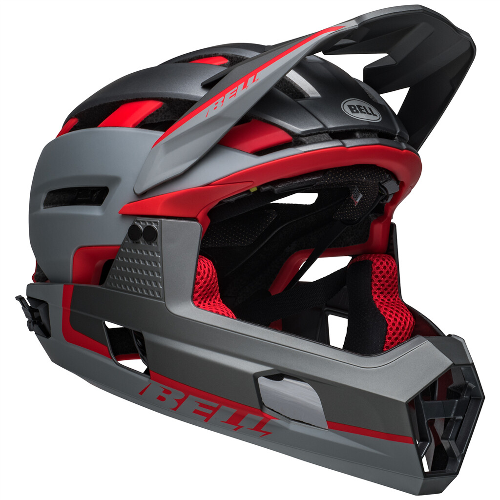 Bell - Super AIR R Spherical MIPS Helmet - matte gray/red