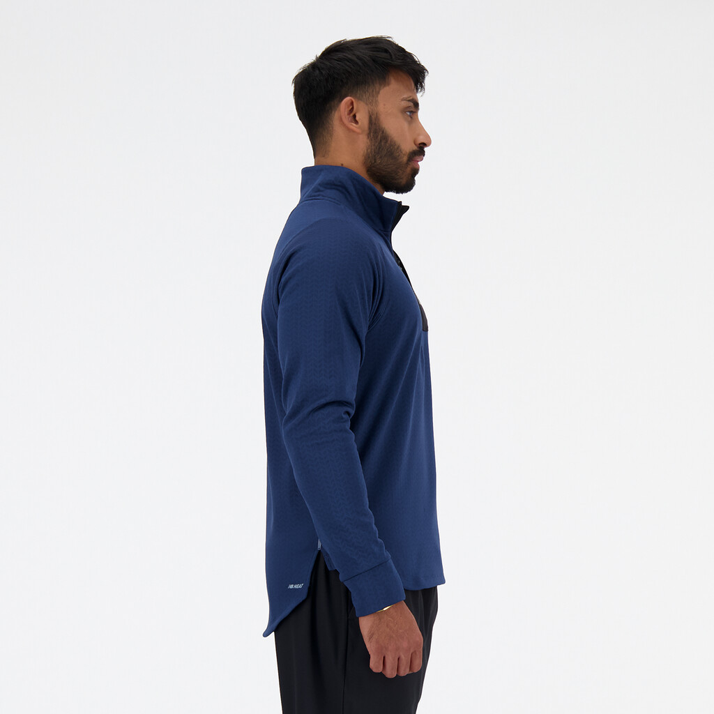 New Balance - NB Heat Grid Half Zip - nb navy