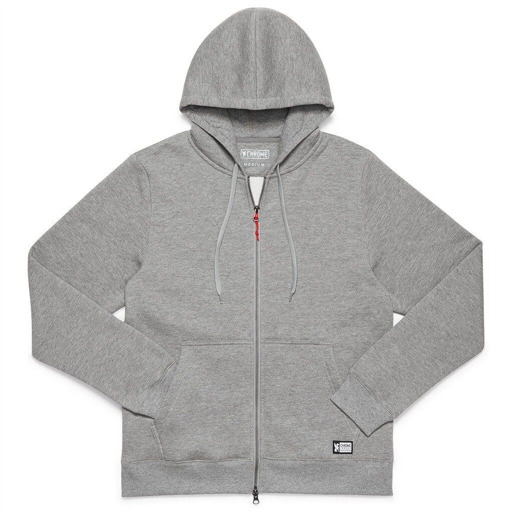 Chrome - Chrome Issued Fleece Hoodie - castlerock heather