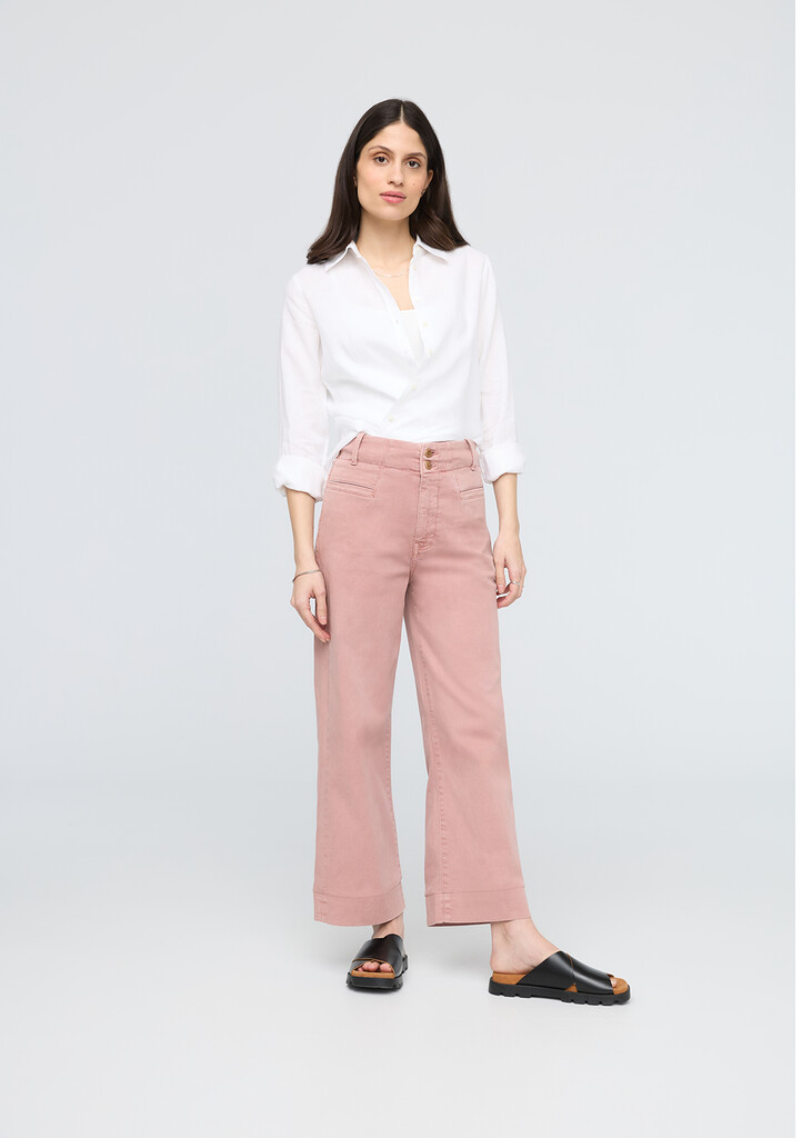 DU/ER - W LuxTwill High Rise Trouser - soft rose