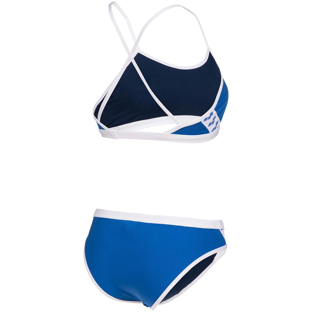 Arena - W Arena Icons Bikini Cross Back Solid - royal/white