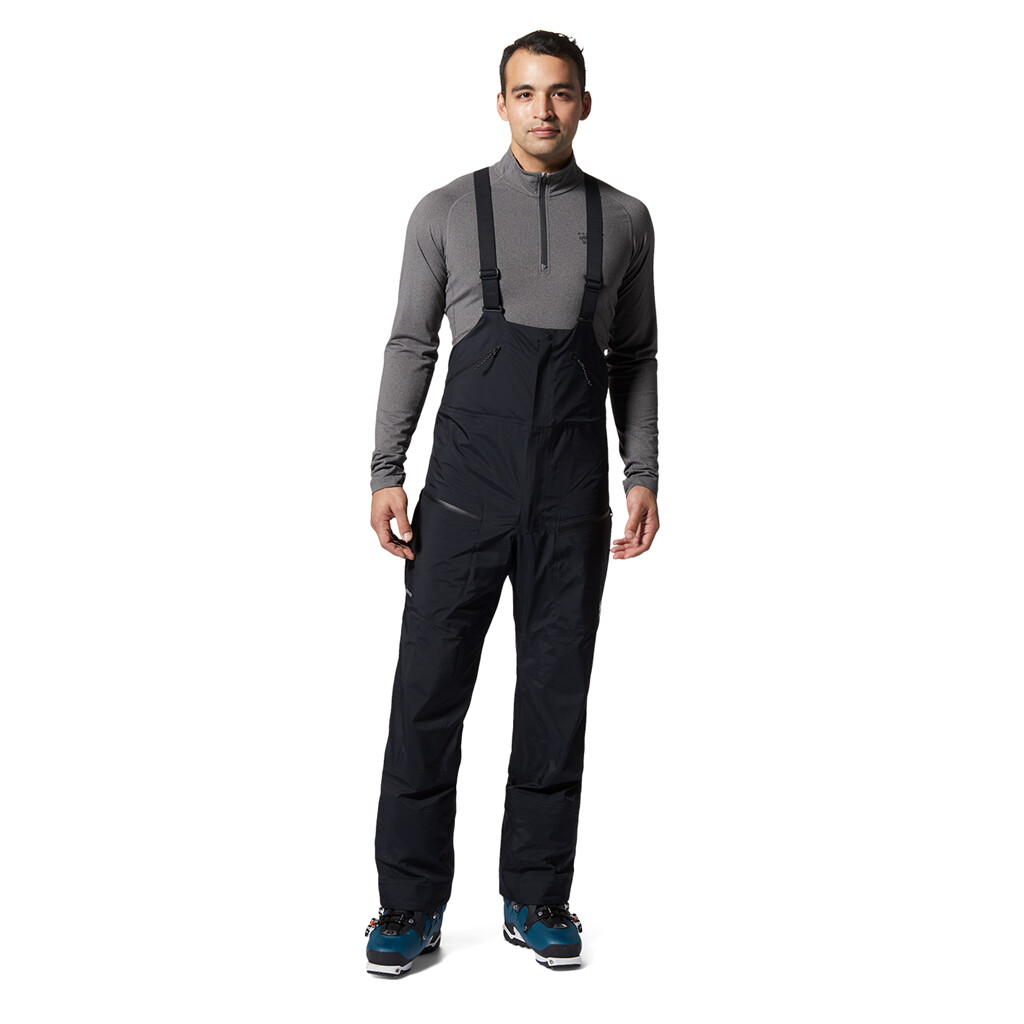 Mountain Hardwear - M High Exposure Gore Tex C-Knit Bib - black 010