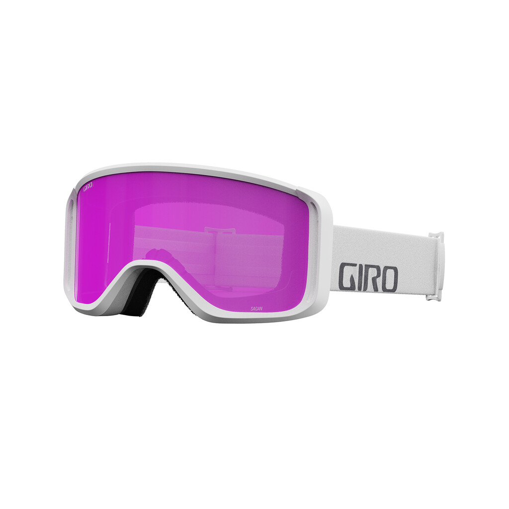 Giro Eyewear - Sagen Goggle - white wordmark;amber pink S2;+S0