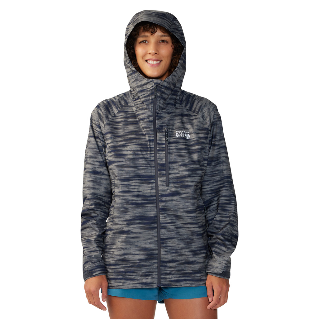 Mountain Hardwear - W Stretch Ozonic™ Jacket - dark zinc frequency print 407