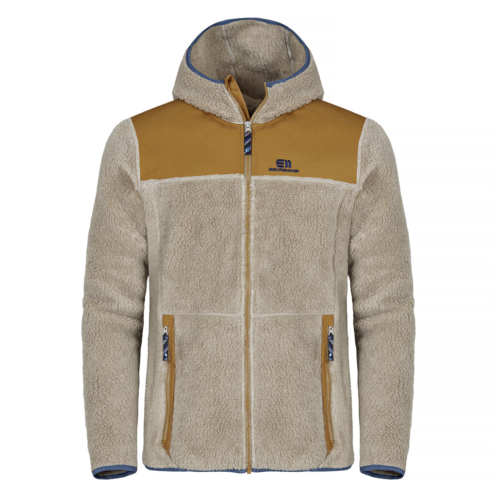 Elevenate - M Glacier Pile Hood - vintage khaki