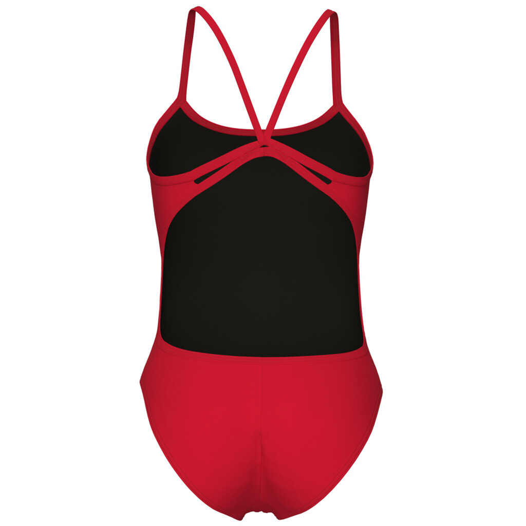 Arena - W Swimsuit Lace Back Solid - red/white