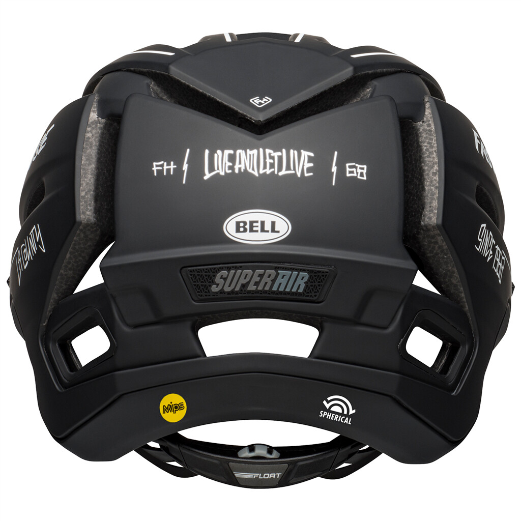 Bell - Super AIR R Spherical MIPS Helmet - matte black/white fasthouse