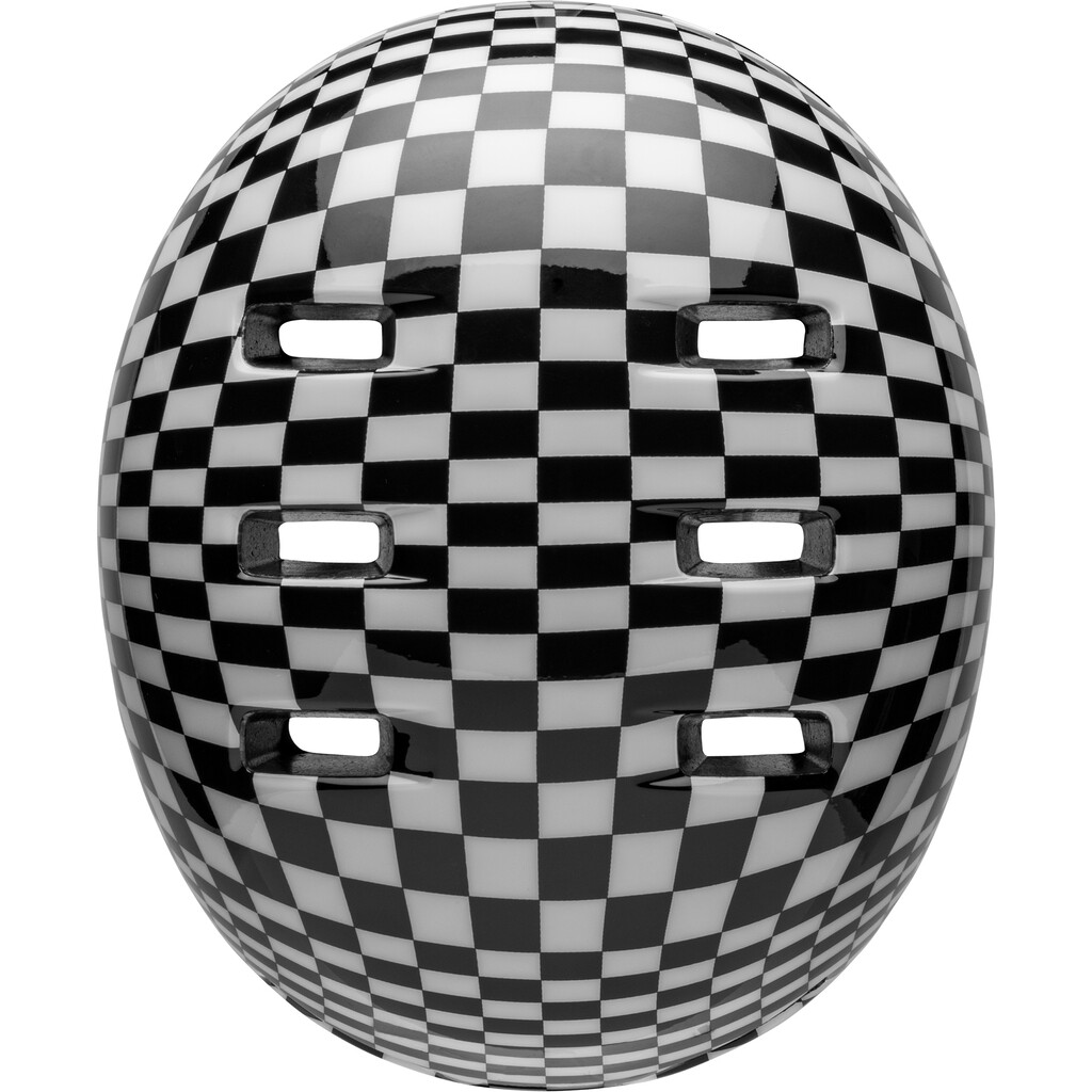 Bell - Lil Ripper Helmet - gloss black/white checkers