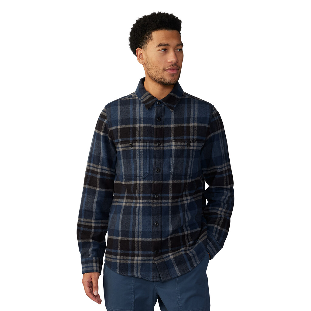 Mountain Hardwear - M Plusher™ Long Sleeve Shirt - hardwear navy amsterdam plaid 447