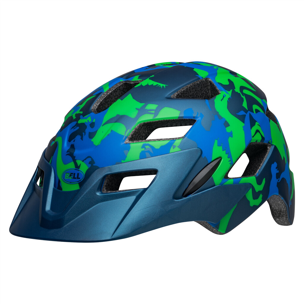 Bell - Sidetrack Youth MIPS Helmet - matte blue camosaurus