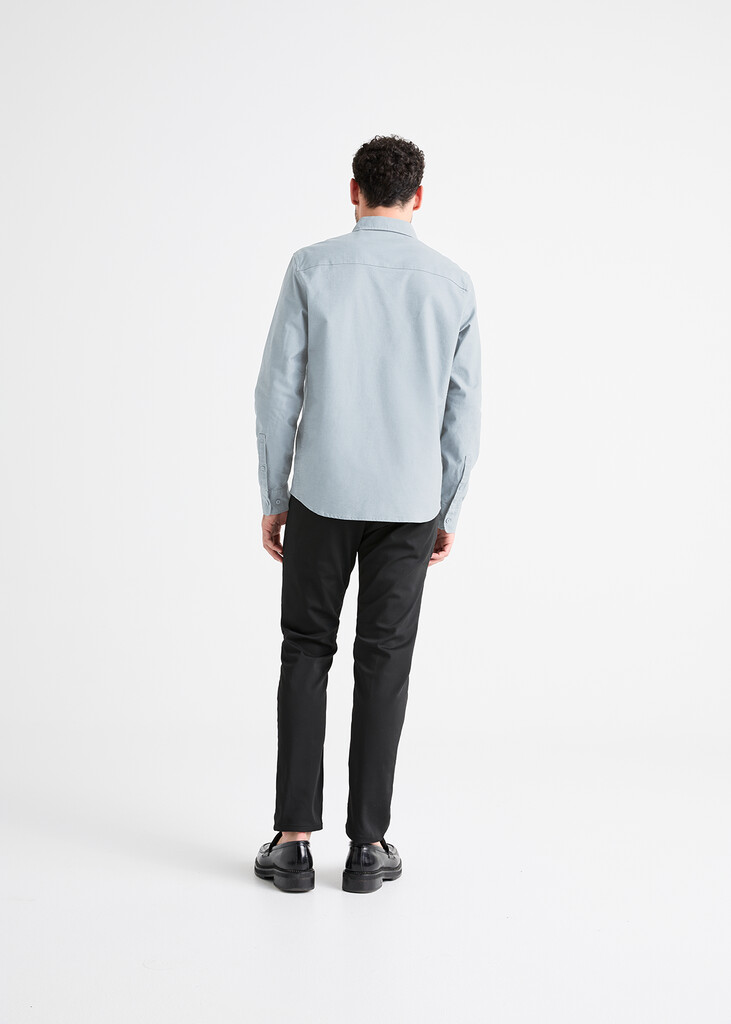 DU/ER - Performance Stretch Button Down  - fog blue