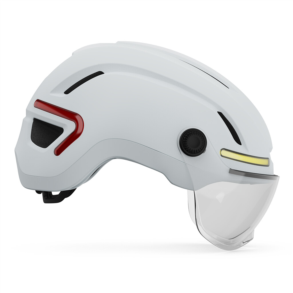 Giro Cycling - Ethos LED Shield MIPS Helmet - matte chalk