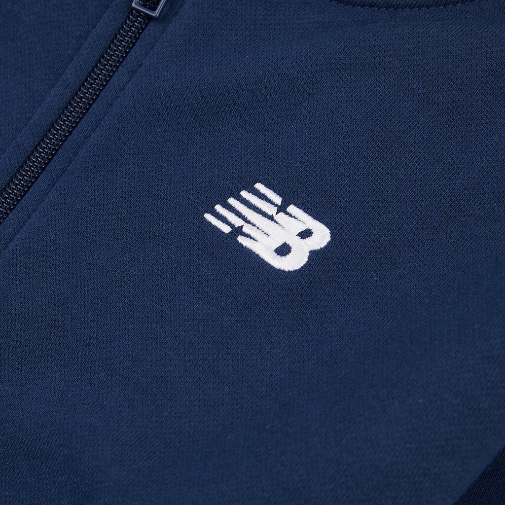 New Balance - B New Balance French Terry Small Logo FZ Hoodie - nb navy