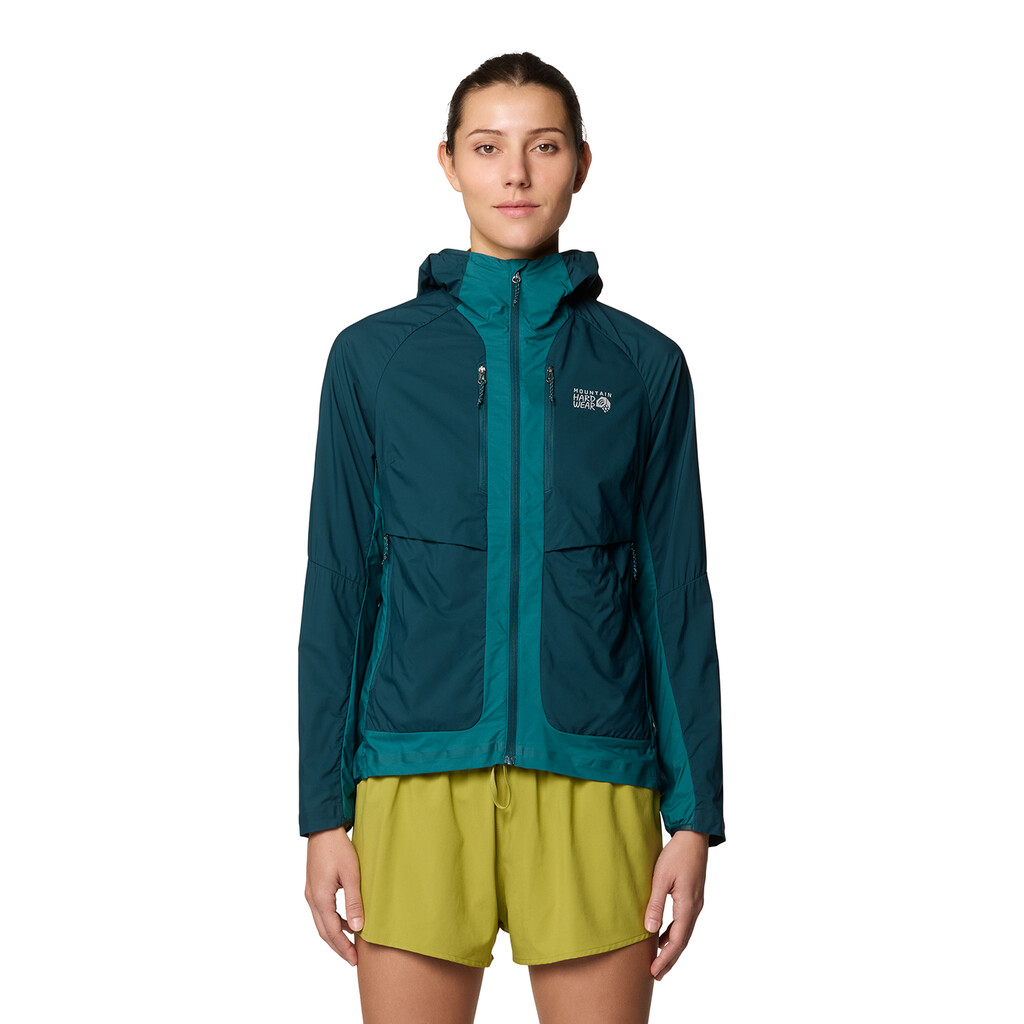 Mountain Hardwear - W Kor AirShell™ Hybrid Hooded Jacket - dark marsh, jack pine 375