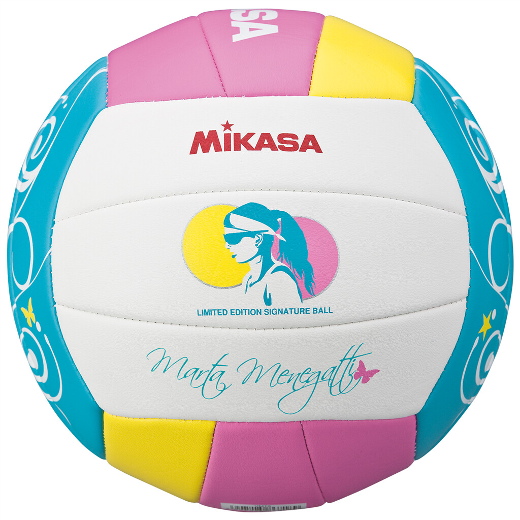 Mikasa - Beach Volleyball VMT5 - white/rose/turquoise